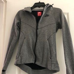 Gray Nike Hoodie with zipper
